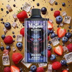 Vapsolo Super 15000 Puffs Arándano Azul Grosella Negra Hielo 40ml Tipo-C