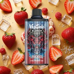 Vapsolo Super 15000 Puffs Fresa Hielo 40ml Tipo-C